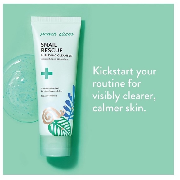 🦋$4 ~ Peach Slices Snail Rescue Purifying Cleanser ~ NEW - Picture 4 of 8